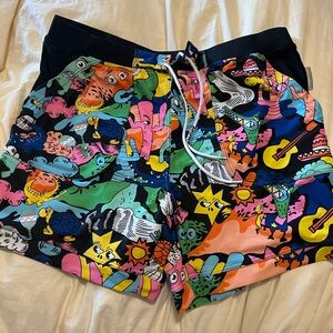 Taddlee Multicoloured swim shorts with a unique design, tight fitted